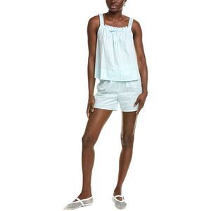 Femme Society Womens 2Pc Top & Short Set, Blue